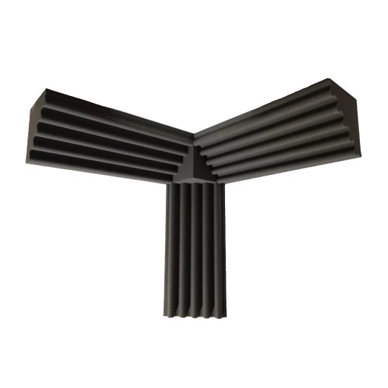 basszuscsapda szivacs bass traps szett, szürke 1db kocka 3db sarokelem 