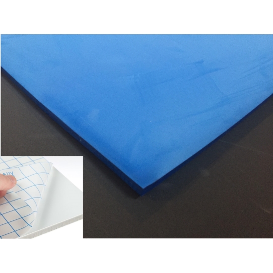 EVA hab tábla öntapadós kék, szerszámfiók betéthez 2000x1000x5mm 
